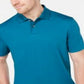 Camisa polo masculina Tasso Elba Classic Fit manga curta azul tamanho pequeno