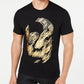 Camiseta masculina com estampa de caveira e folha de alumínio da INC International Concepts, preta, tamanho médio