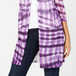 Cardigan feminino transparente com fenda tie-dye e abertura, tamanho X-G, da INC International Concepts