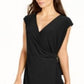 Vestido envelope feminino Alfani Hardware preto tamanho XX-G