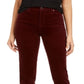 Calça de veludo cotelê Lexington Tummy Control feminina Charter Club, vermelha, tamanho 16X3