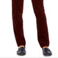 Calça de veludo cotelê Lexington Tummy Control feminina Charter Club, vermelha, tamanho 16X3