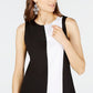 Blusa feminina colorblock da INC International Concepts, preta, tamanho XX-G