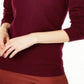 Suéter de cashmere feminino Charter Club com gola redonda, vermelho, tamanho pequeno G