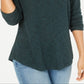 Top decote redondo feminino Style &amp; Co, verde, tamanho pequeno