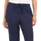 Calça de moletom esportiva feminina Karen Scott, azul, tamanho XX-G