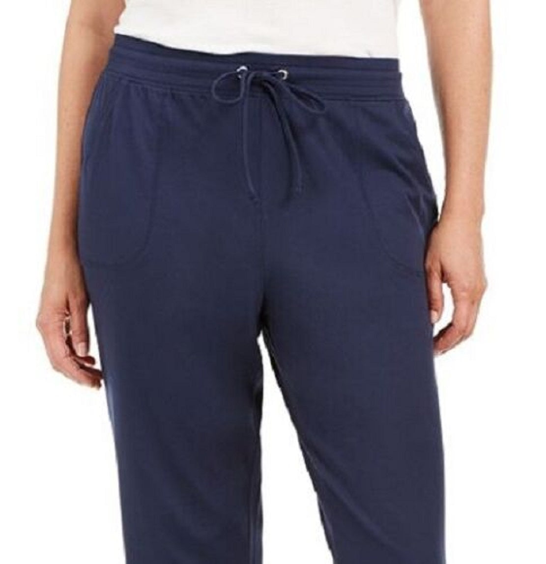 Calça de moletom esportiva feminina Karen Scott, azul, tamanho XX-G