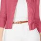 Cardigan texturizado feminino Charter Club rosa tamanho pequeno