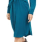 Vestido-camisa feminino Alfani com amarração frontal, verde, tamanho 12