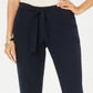 Calça afunilada feminina Style &amp; Co com cós amarrado, azul, tamanho 18