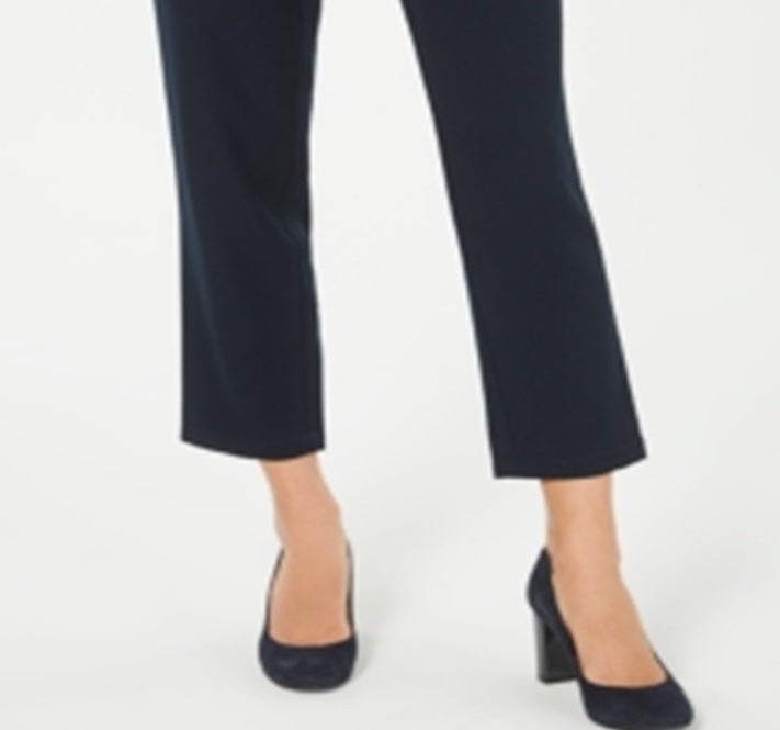 Calça afunilada feminina Style &amp; Co com cós amarrado, azul, tamanho 18