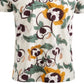 Camiseta masculina American Rag com estampa floral e gola redonda, marrom, tamanho XXG