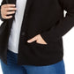 Blazer feminino de algodão Charter Club, preto, tamanho 1X