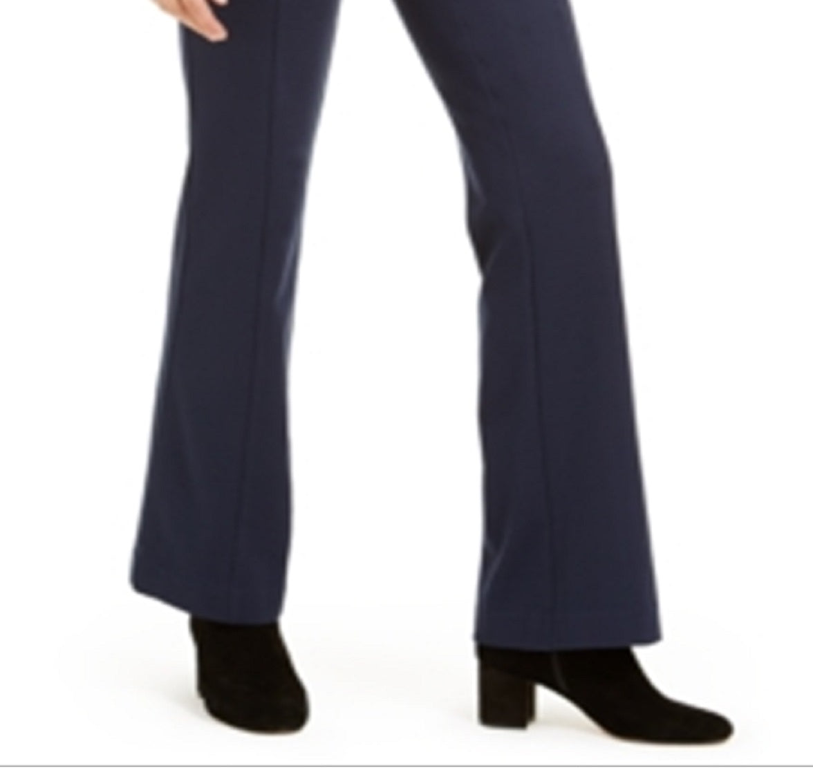 Calça feminina Bootcut Curvy Fit de cintura alta da INC International Concepts, azul, tamanho 0