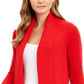 Cardigan feminino Charter Club com gola xale e frente aberta, vermelho, tamanho XX-G
