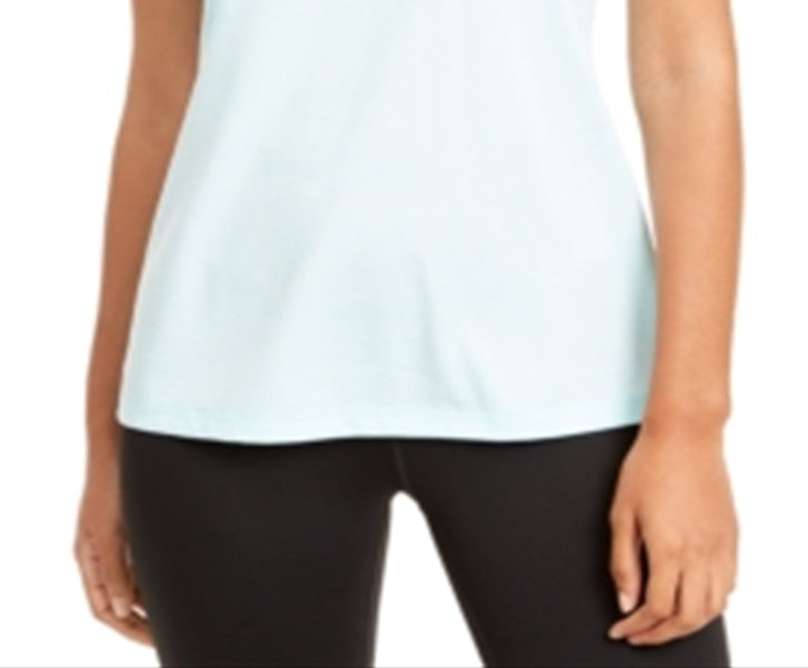 Camiseta regata feminina para corrida e ioga Ideology, azul, tamanho X-S