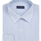 Camisa social listrada masculina Club Room, azul, tamanho 34-35