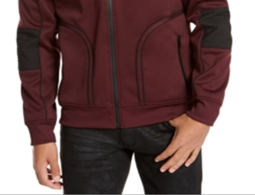 Jaqueta masculina com capuz INC International Concepts, tamanho médio, marrom
