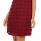 Alfani Vestido curto feminino de manga curta vermelho tamanho 16