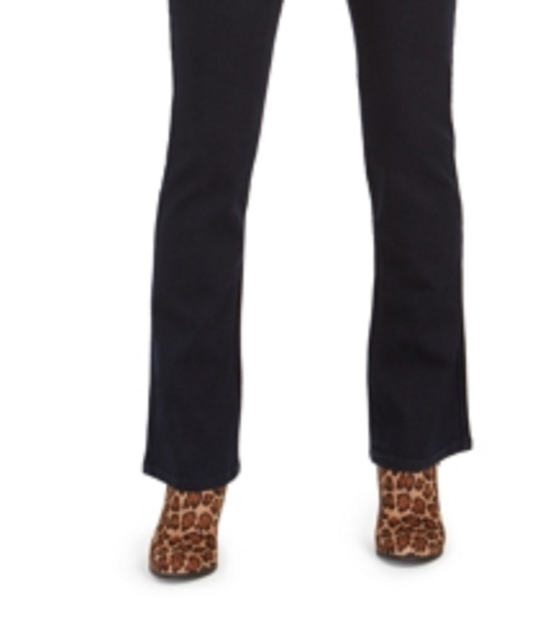 Jeans feminino estilo &amp; co com bolso brilhante e corte bootcut, azul, tamanho 8, pequeno