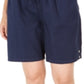 Shorts de algodão com cordão feminino Karen Scott, azul, tamanho X-S