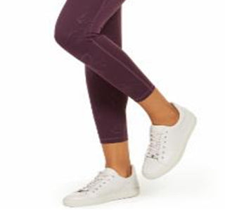 Ideology Women's Floral Pull On Athletic Leggings Purple Size Medium