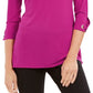 JM Collection Top Feminino com Renda e Acabamento em Ilhós Rosa Tamanho P