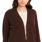 Cardigan feminino com botões frontais abertos Style &amp; Co, marrom, tamanho pequeno G