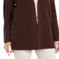 Cardigan feminino com botões frontais abertos Style &amp; Co, marrom, tamanho pequeno G