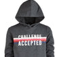 ID Ideology Big Girl's Graphic Print Hoodie Cinza Tamanho Médio