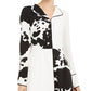 Vestido Alfani Feminino Colorblock Fit &amp; Flare Preto Tamanho 14