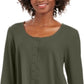 Blusa feminina estilo swing verde tamanho pequeno