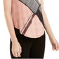 Camiseta estampada feminina Alfani rosa tamanho X-S