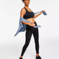 ID Ideology Leggings femininas de compressão, cintura alta, bolso lateral, comprimento 7/8, pretas, tamanho pequeno