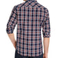 Camisa xadrez masculina Dio da Sun + Stone, azul, tamanho pequeno