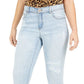 Calça jeans skinny feminina Curvy Rip &amp; Repair da INC International Concepts, azul, tamanho 10