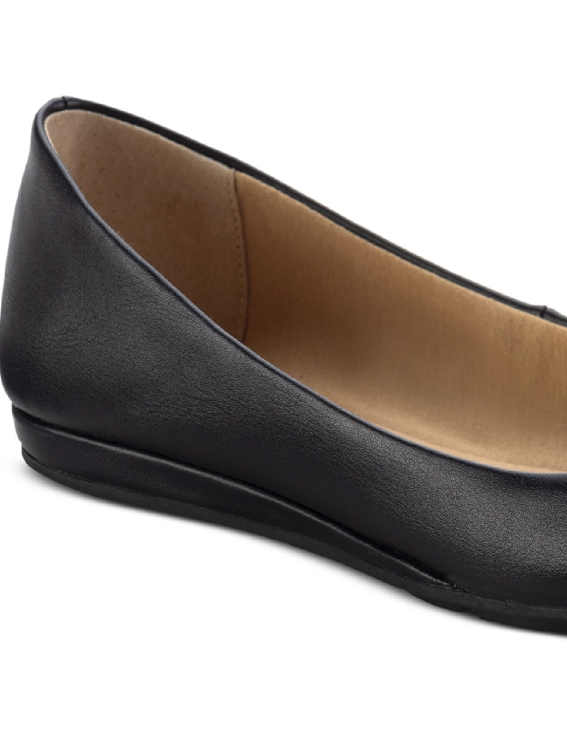 Sapatos baixos Eliana femininos Sun + Stone, pretos, tamanho 12 M