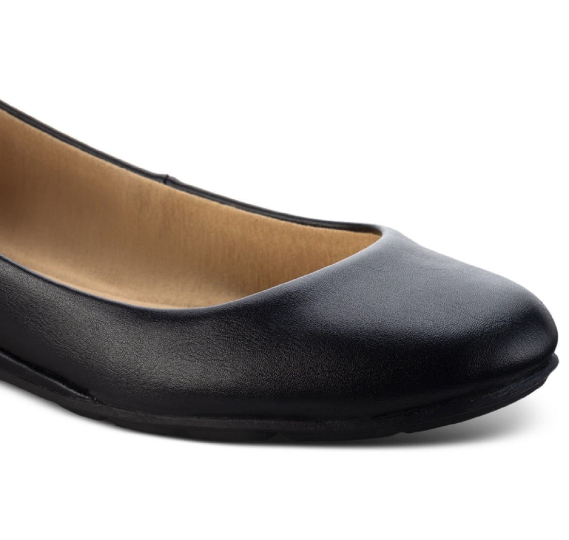 Sapatos baixos Eliana femininos Sun + Stone, pretos, tamanho 12 M