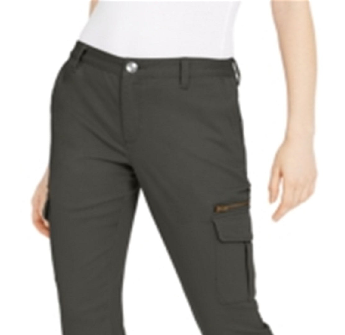 Calça cargo feminina slim leg da INC International Concepts, verde, tamanho 16