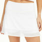 Saia-calça feminina listrada Shadow da Ideology, branca, tamanho grande