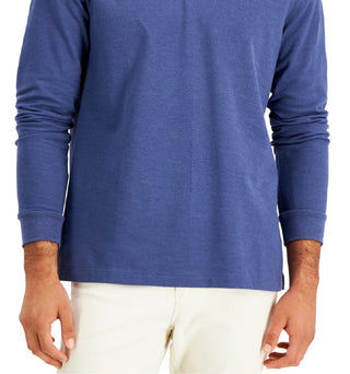 Polo Club Room Masculino com Elástico Sólido Azul Tamanho Pequeno