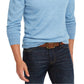 Suéter masculino Club Room com decote em V e mistura de lã merino, azul, tamanho extragrande