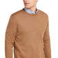 Suéter masculino Club Room de mistura de lã merino com gola redonda e cor sólida, marrom, tamanho pequeno