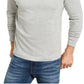 Camisa de gola alta sólida masculina Club Room, cinza, tamanho grande