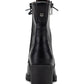 Botas de caminhada femininas Sun + Stone Sloanie com cadarço e sola de tachas, pretas, tamanho 9,5 M