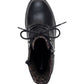 Botas de caminhada femininas Sun + Stone Sloanie com cadarço e sola de tachas, pretas, tamanho 9,5 M