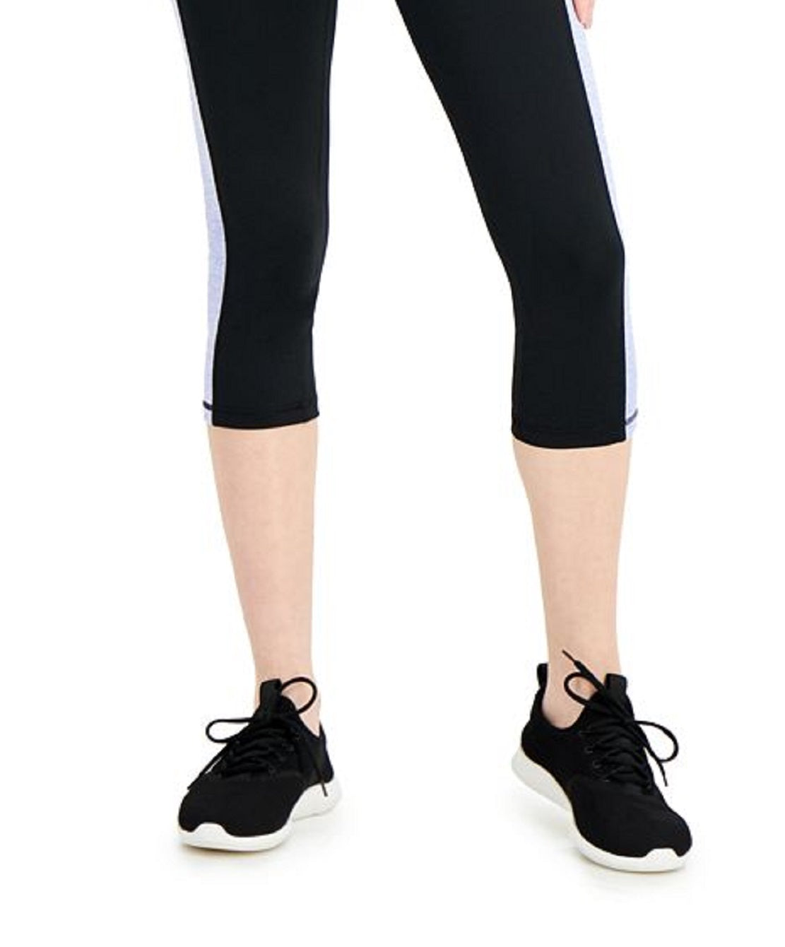Leggings cropped femininas Ideology Colorblocked cinza tamanho médio