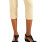 Calça Capri Essential Pull On Feminina Alfani com Controle de Barriga Marrom Tamanho 10
