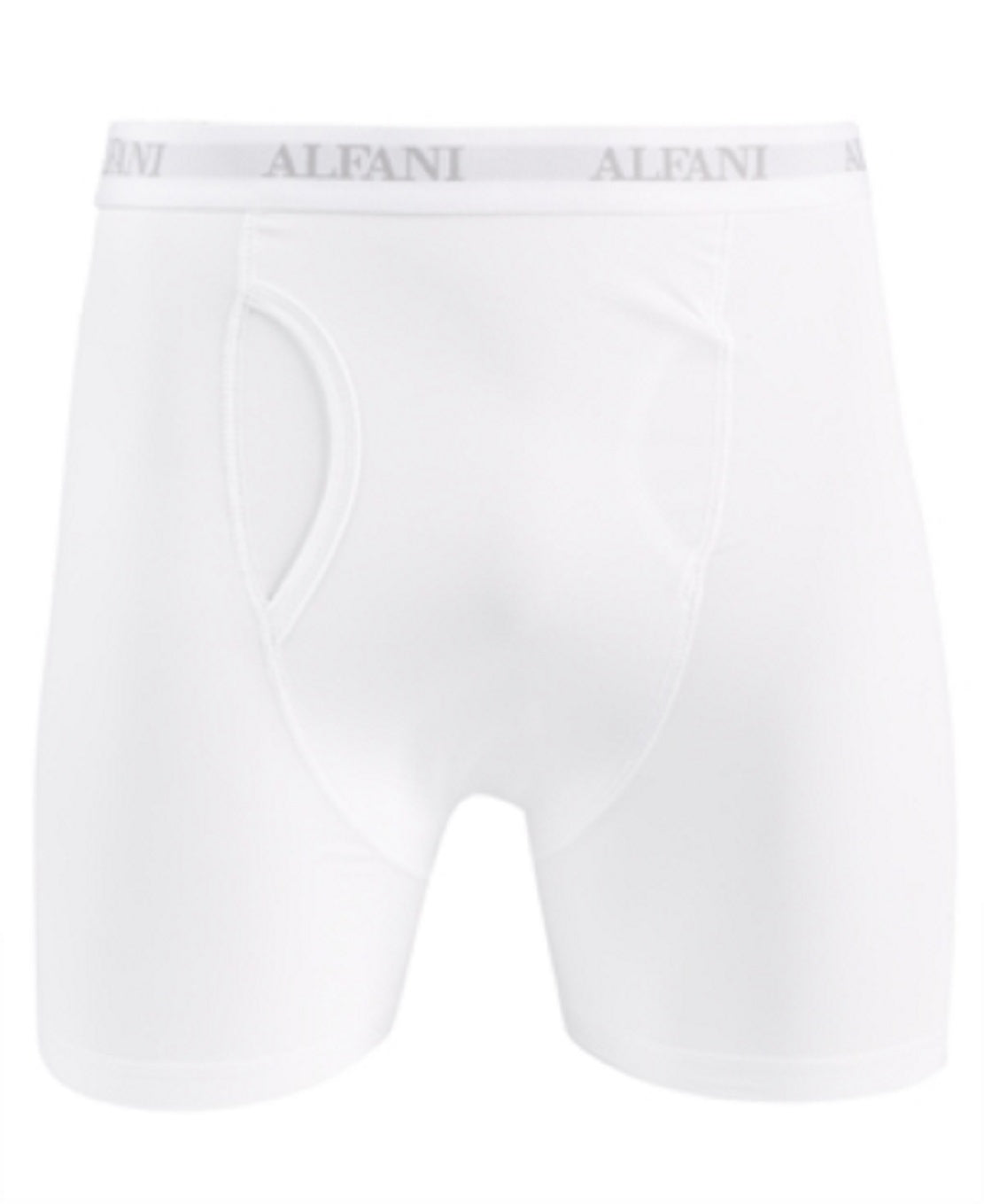 Cueca boxer masculina Alfani Air Mesh de secagem rápida com absorção de umidade, branca, tamanho extragrande