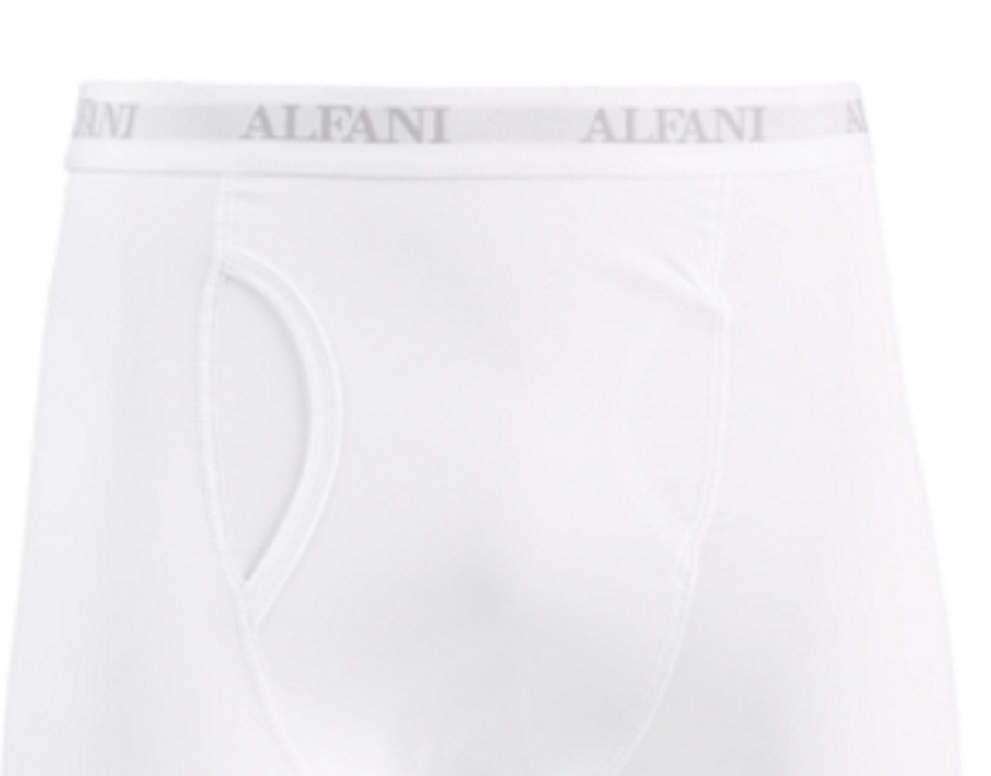 Cueca boxer masculina Alfani Air Mesh de secagem rápida com absorção de umidade, branca, tamanho extragrande